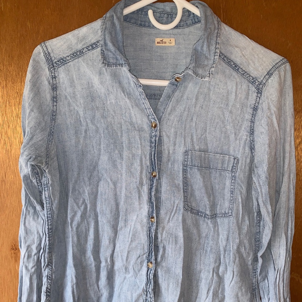 lightweight denim top